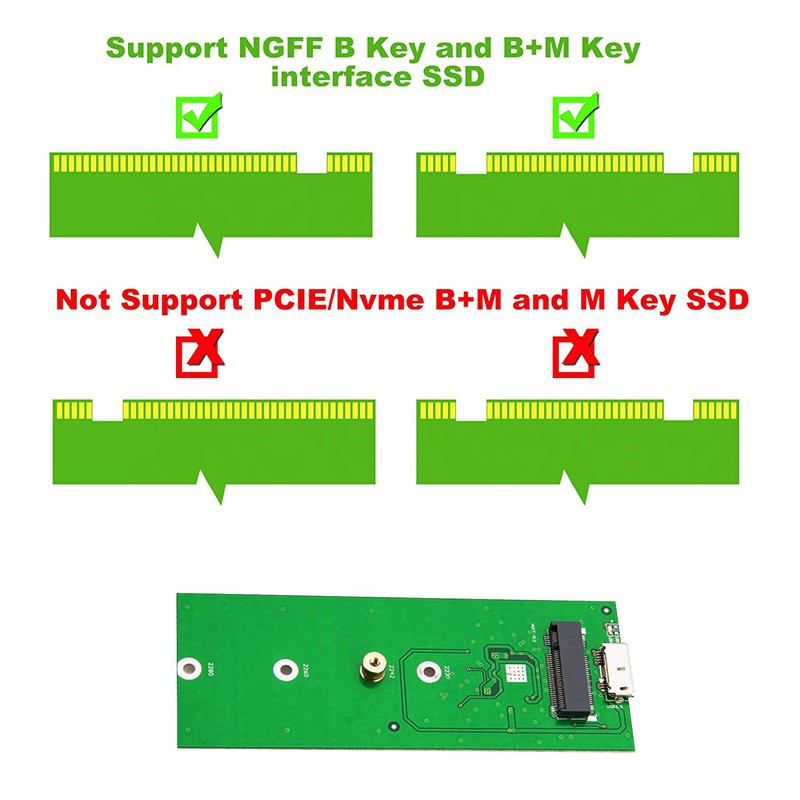 Đầu Đọc Thẻ Nhớ Ssd M.2 Sata Sang Usb 3.0 G6