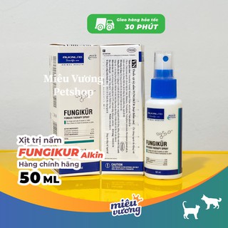  Xịt trị nấm cho chó mèo Alkin Fungikur [50ml]