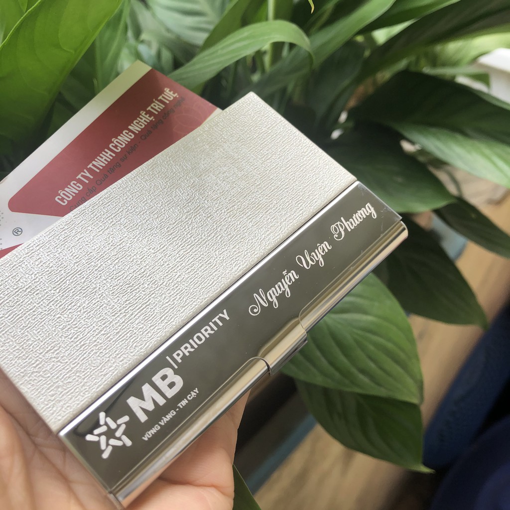 Ví đựng thẻ ngân hàng atm, name card - Hộp đựng card visit, namcard thời trang tiện dụng bằng da Mã 820