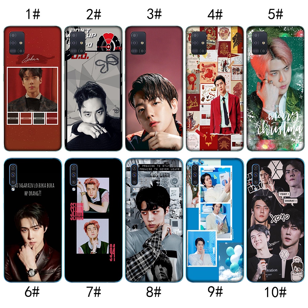 Ốp Điện Thoại Trong Suốt Hình EXO SEHUN Cho Samsung J4 J6 2018 M31 S10E Note 20 Ultra MZD70