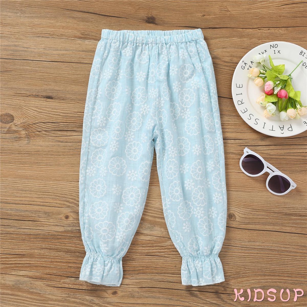 Quần Dài Họa Tiết Hoạt Hình Cho Bé Gái