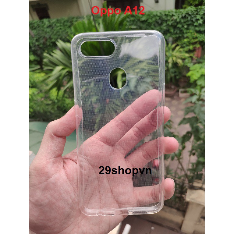 Ốp Oppo A12 2020 Silicone Dẻo (Loại đep)