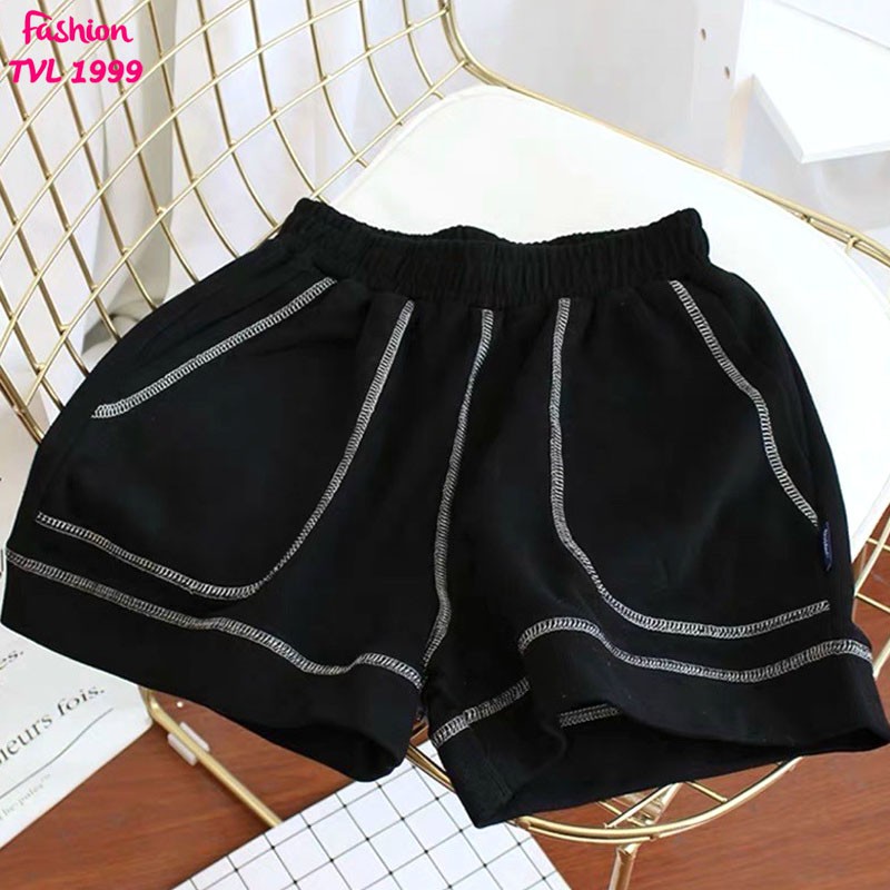 Quần đùi nữ chỉ nổi TVL1999, quần shorts cao cấp chất liệu thun lạnh co giãn 4 chiều đem lại cảm giác thoải mái khi mặc. | BigBuy360 - bigbuy360.vn