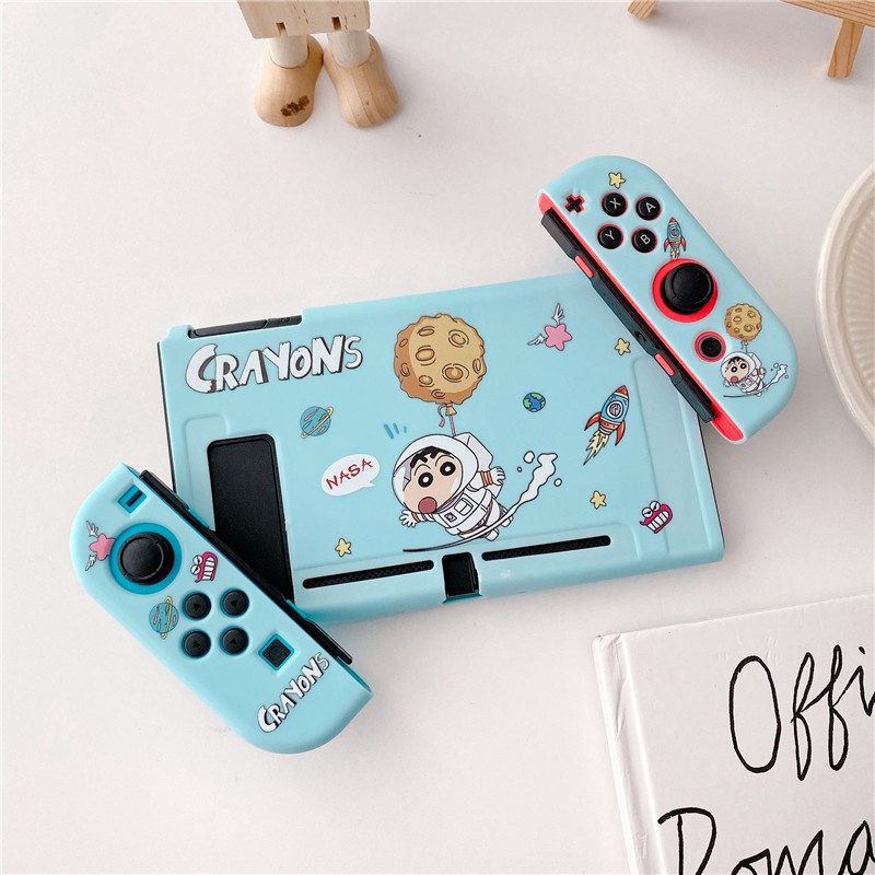 Ốp Bảo Vệ Máy Chơi Game Cầm Tay Chống Trượt Chống Sốc Chống Va Chạm Hình Cậu Bé Bút Chì Shin-Chan Phi Hành Gia Kiểu Nhật Bản