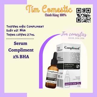 [HÀNG CHÍNH HÃNG] Serum Compliment 2% BHA & Serum Compliment Vitamin C 20%_Tinh chất dưỡng da chuyên sâu_Hỗ trợ giảm mụn