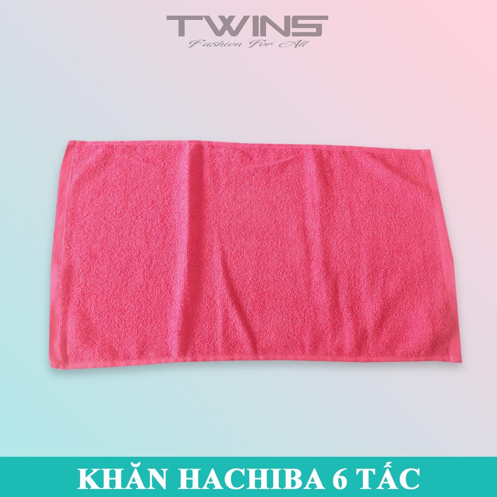 Khăn tắm cotton cao cấp đa năng Hachiba trơn 6 tấc thấm hút nước tốt bền màu không xù lông (shop giao màu ngẫu nhiên)