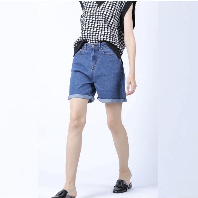 bán sỉ quần sooc bò jean xắn gấu cạp chun sau