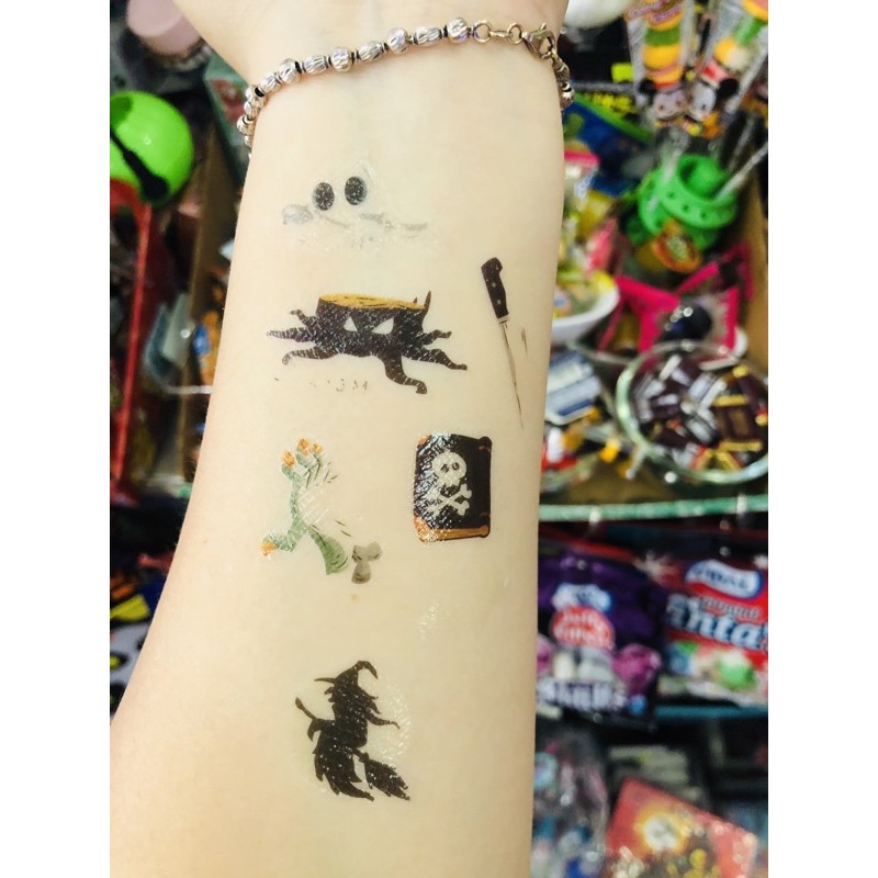 Hình xăm dán phát sáng Halloween