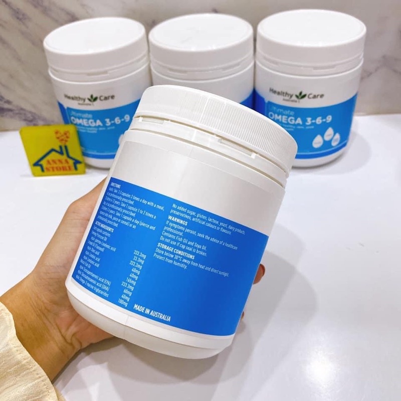 Viên uống Ultimate Omega 3 6 9 Healthy Care – Dưỡng chất cần thiết cho sức khỏe và tim mạch - CAM KẾT CHÍNH HÃNG DATE XA
