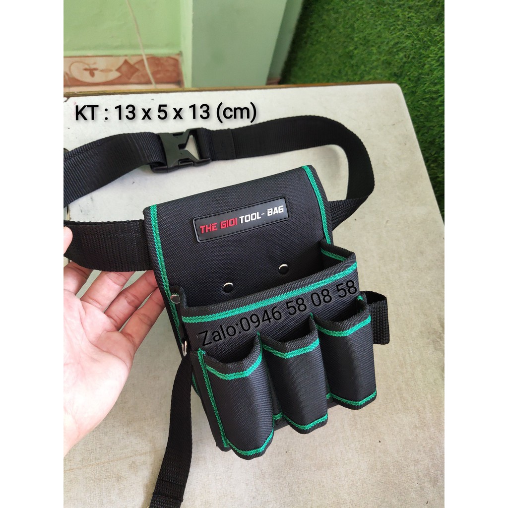 Túi đựng đồ nghề đeo hông TGTB-Y6 Green cao cấp