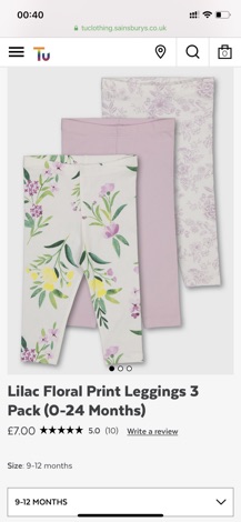 Set quần áo bé gái Tu auth siZe 9-12m