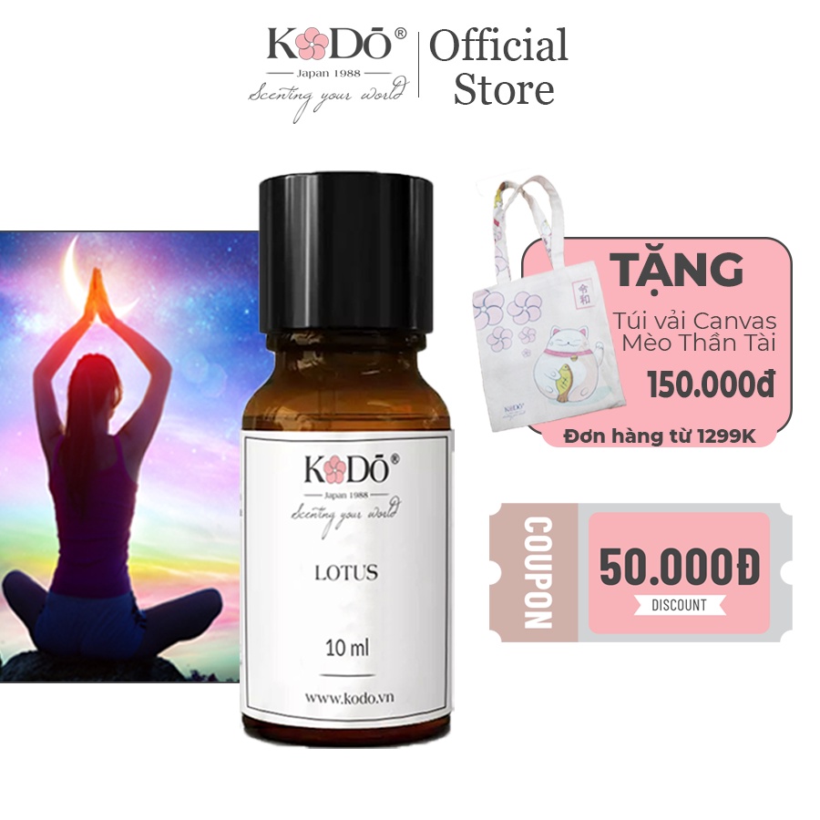 Tinh Dầu Nước Hoa Nhập Khẩu Thơm Phòng Kodo White Lotus - Nguyên chất - 3 Tầng Hương Thơm Độc Đáo - 10ml/50ml/110ml