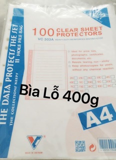 Bìa lá lỗ 400g