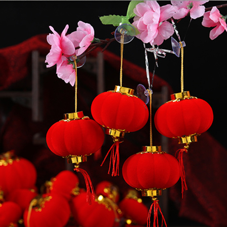 Set 30 đèn lồng đỏ 3cm trang trí tiệc sáng tạo