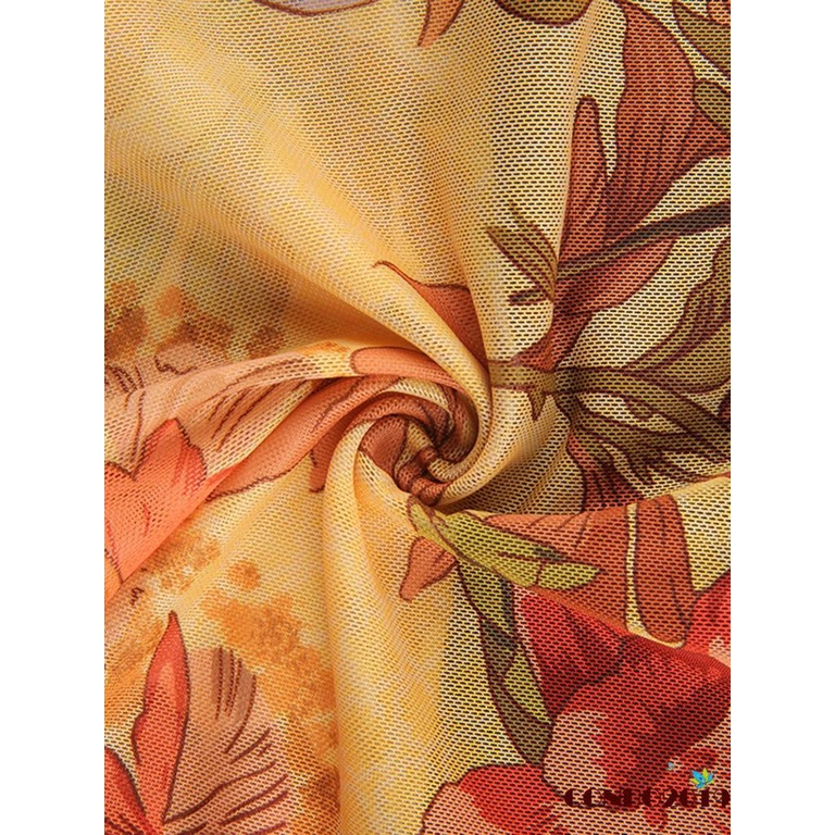 Áo Sát Nách Phối Lưới In Hoa Thời Trang Mùa Hè Quyến Rũ Cho Nữ