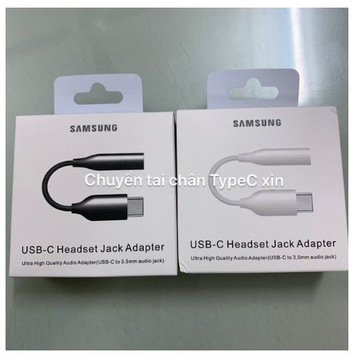 Jack chuyển đổi tai 3.5mm to Type C -jack chuyển tai nghe chính hãng Samsung cho Galaxy Note 10/ Note 10 Plus