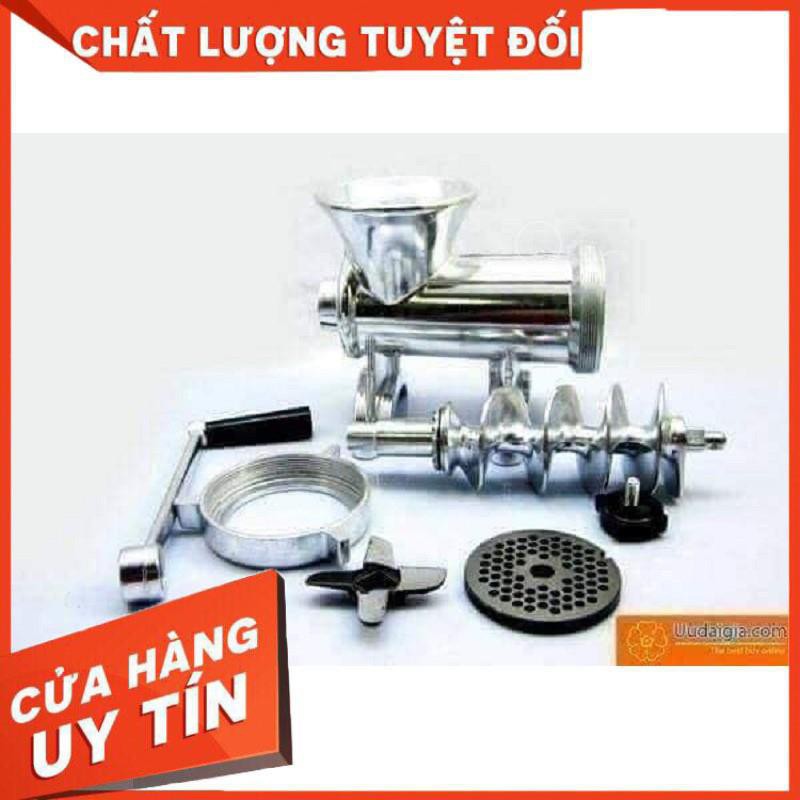 Máy xay thịt bằng tay cỡ 12 nhôm cao cấp an toàn cho sức khỏe người sử dụng