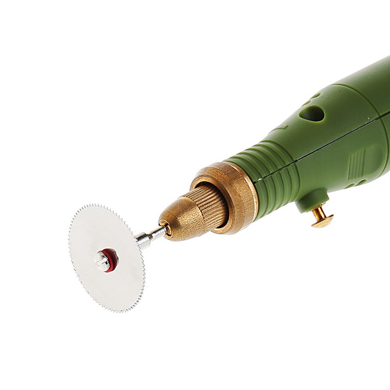Bộ 10 lưỡi cưa đồ gỗ 25mm + 2 Trục gắn đĩa lưỡi cưa cho máy khoan đa năng Dremel