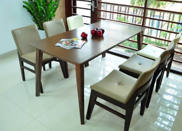 Bộ bàn ăn gỗ tự nhiên VNXK