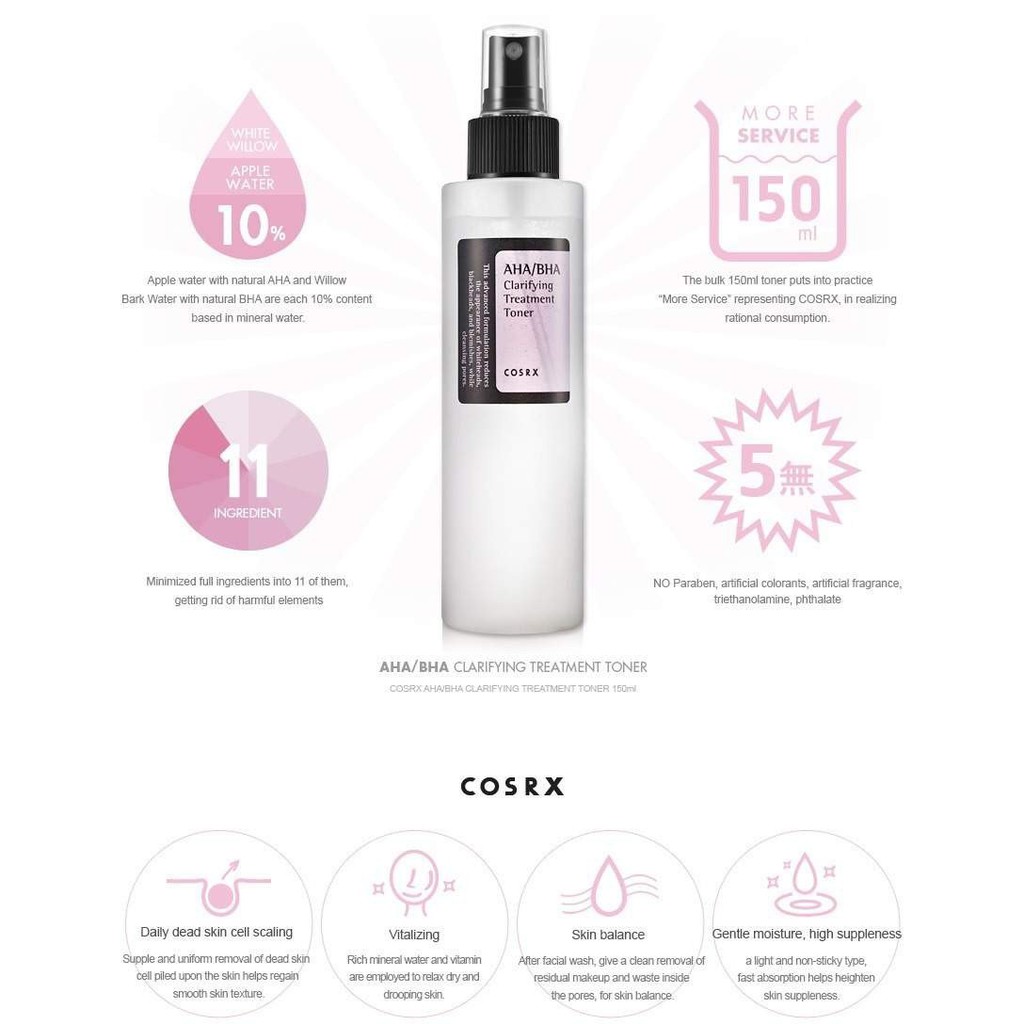 Tẩy Da Chết Hóa Học giảm Mụn Đầu Trắng, Làm Trắng Da, Giảm Nhăn Cosrx AHA 7 Whitehead Power Liquid 100ml | BigBuy360 - bigbuy360.vn