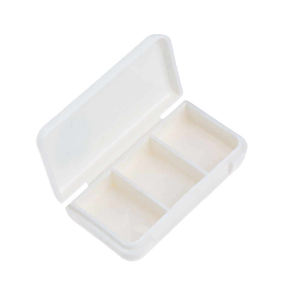 Hộp đựng thuốc mini 3 ngăn chống bụi mang đi du lịch tiện lợi