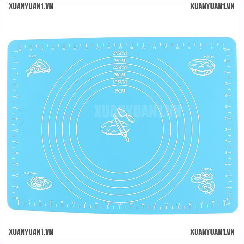 [XUANYUAN1] Thảm Nhào Bột Làm Bánh Bằng Silicone Chống Dính