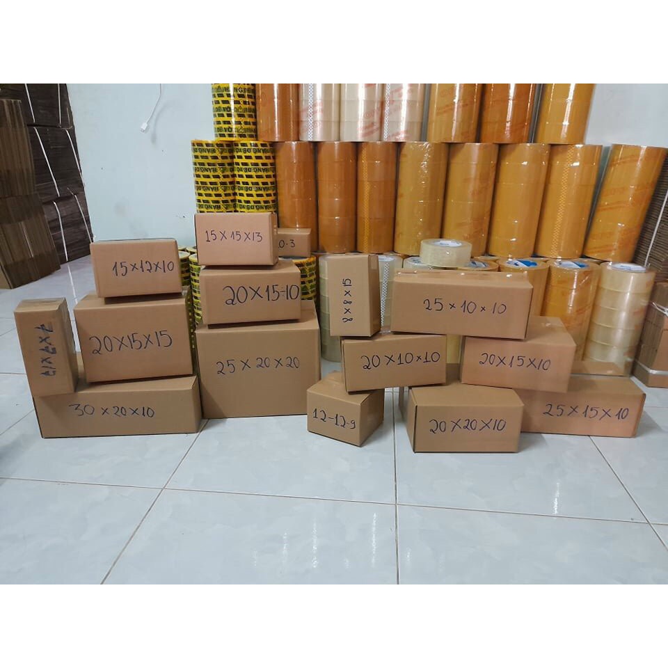 Mboxx - Bộ 10 Hộp Carton, thùng carton lớn nhiều kích thước