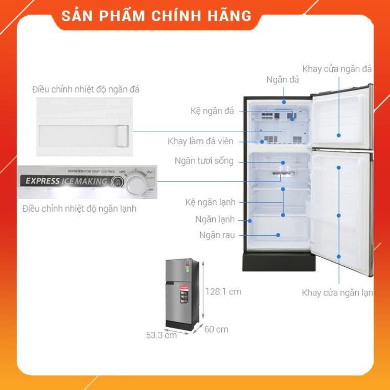 [ CHÍNH HÃNG ]  SJ-X176E-SL | SJ-X176E-DSS | Tủ lạnh Sharp Inverter 165 lít