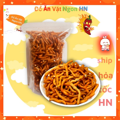 500g Bánh Quẩy Cay Tẩm Gia Vị Đồ Ăn Vặt Giòn Giòn Đặc Biệt Thơm Ngon