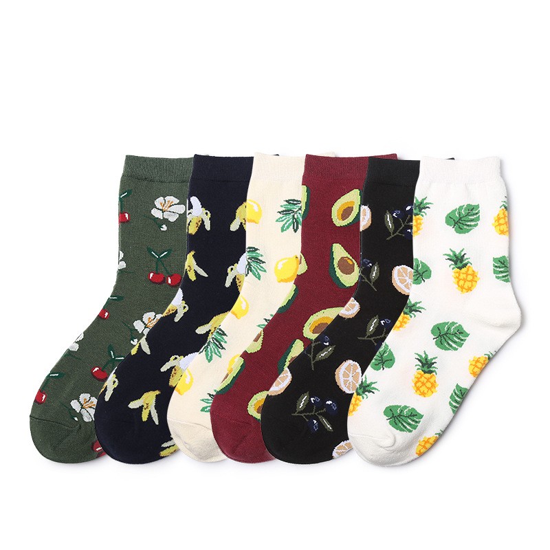 Vớ chất liệu vải cotton in hình trái bắp ngộ nghĩnh