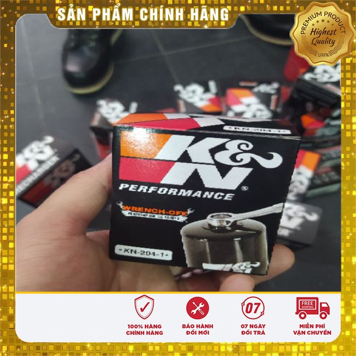 Lọc nhớt k&n KN-204-1 các dòng xe yamaha,honda,triumph