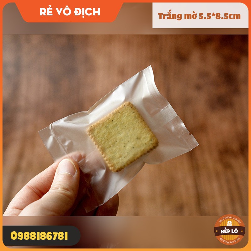 Túi Bánh Quy Trắng Mờ SIÊU ĐẸP CHẤT LƯỢNG - Set 100 Túi