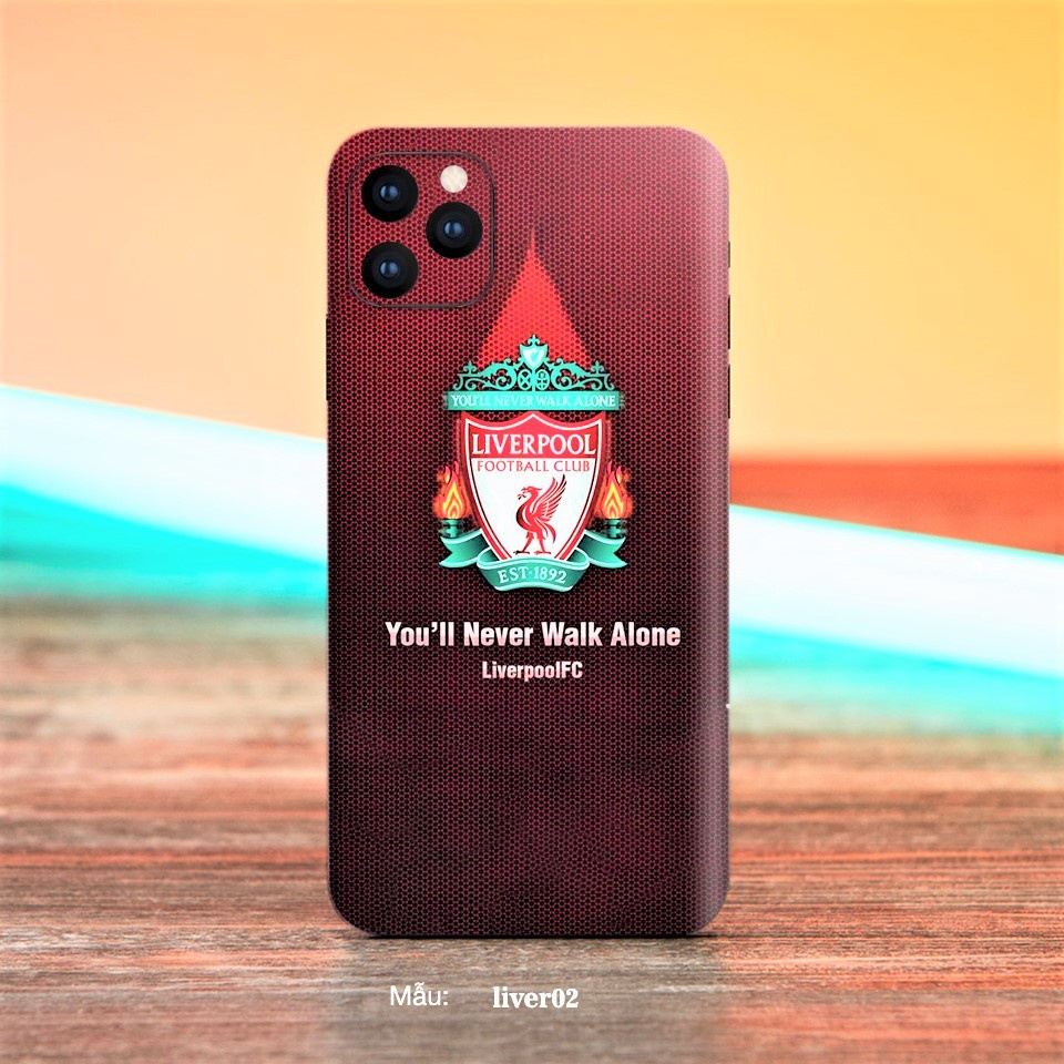 Miếng dán điện thoại hình Liverpool cho iphone 6/7/8/6plus/7plus/X/XSmax và các máy android khác