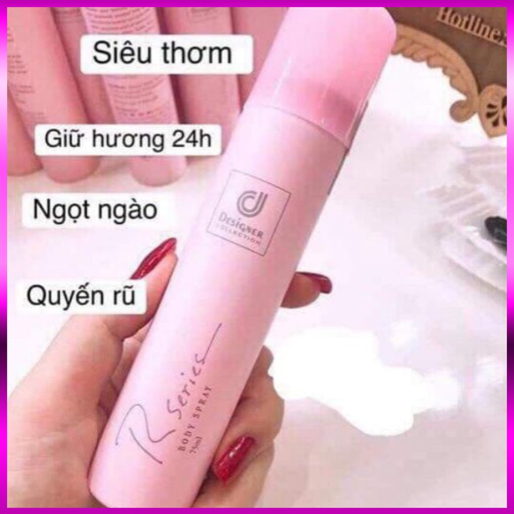 Xịt thơm body Rseries Body Spray 75ml