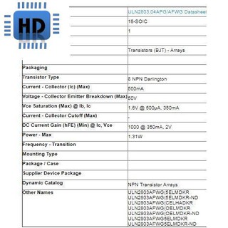 ULN2803 SOP18 zin HD1