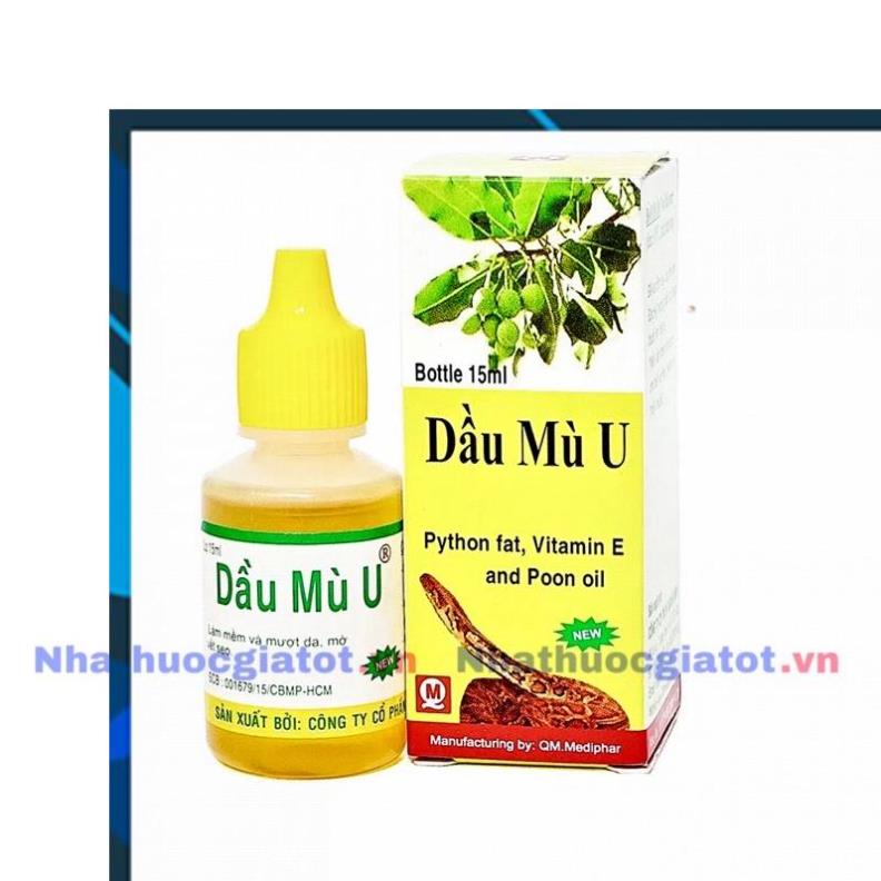 Dầu mù u chấm bỏng/phỏng, mụn nhọt, ghẻ lở NHÀ THUỐC SÀI GÒN