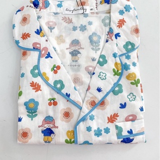 Mya - bộ pyjamas cho mẹ tay ngắn quần dài nhiều chi tiết hình dễ thương