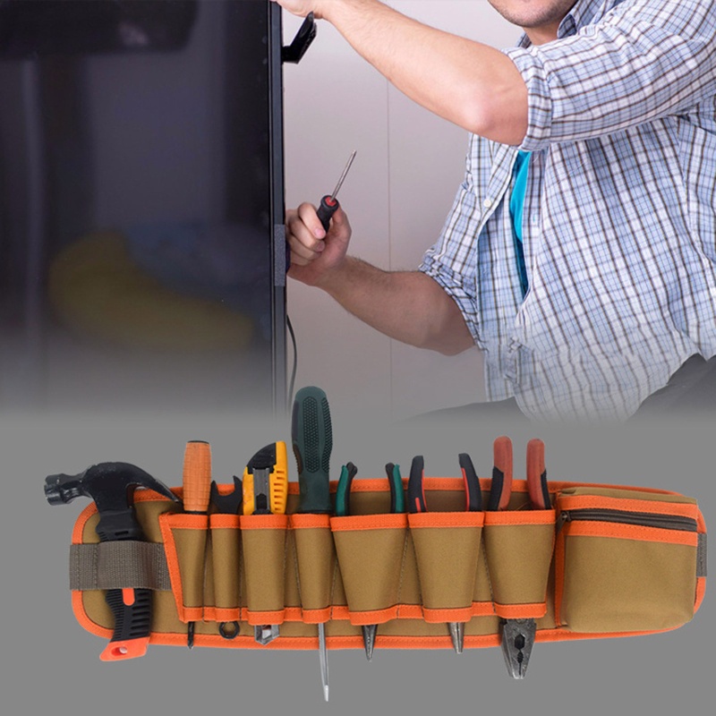 Túi Vải Canvas Đựng Dụng Cụ Sửa Chữa Đeo Hông Tiện Lợi