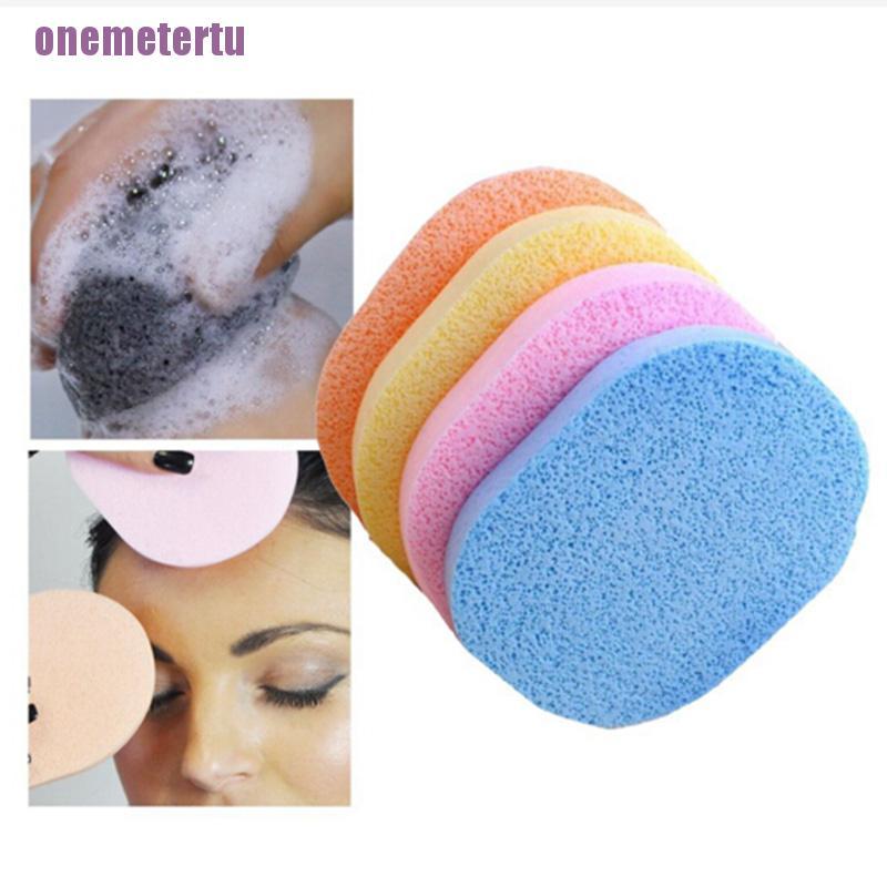 1 Miếng Bọt Biển Rửa Mặt Mềm Mại Màu Kẹo
