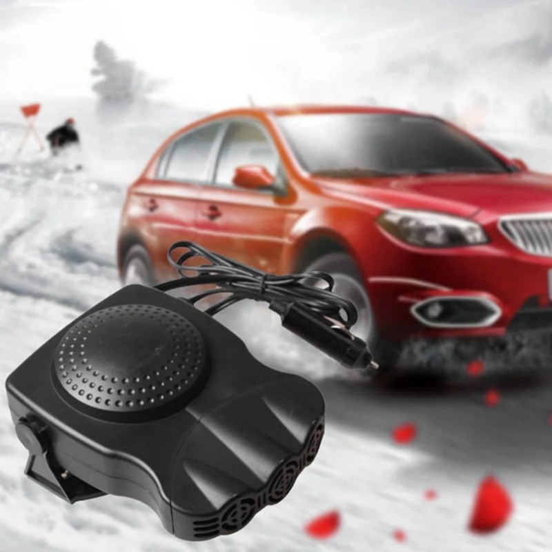 High Quality 12V 150W Car Windscreen Demister Defroster 2 in 1 Heater Black