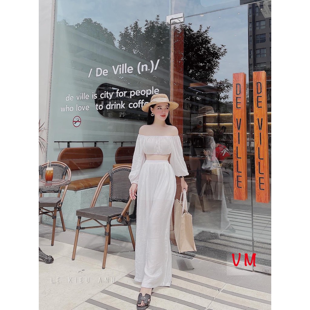 Set đồ nữ cá tính, set quần lửng áo sơ mi, áo quây, áo thun đi chơi sang chảnh mùa hè đẹp 8A00016 | BigBuy360 - bigbuy360.vn