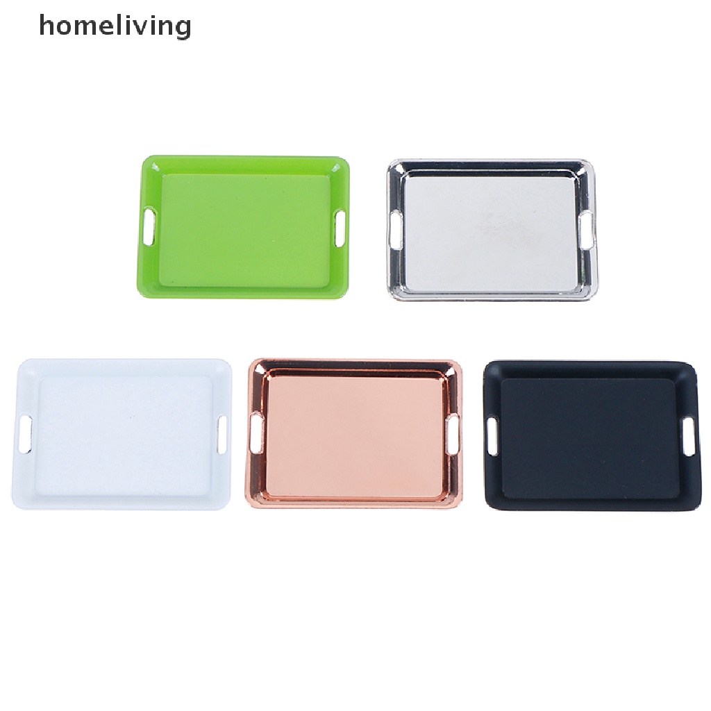 Khay Kim Loại Mini 1: 12 42mm * 60mm Trang Trí Nhà Búp Bê