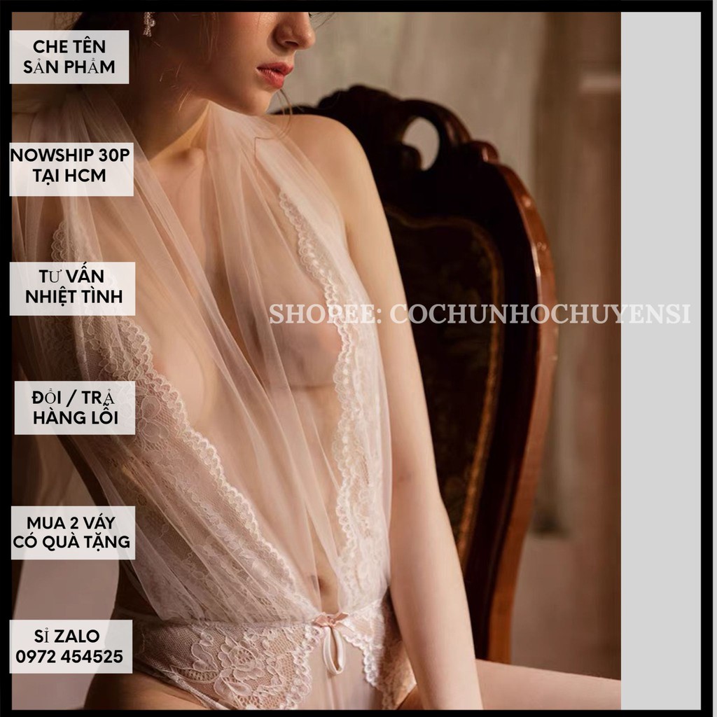 ♥️[Q11.HCM]♥️ [LL 756] - Jumsuit ren-cosplay cô dâu-đồ ngủ gợi cảm-Cô chủ nhỏ chuyên sỉ | BigBuy360 - bigbuy360.vn