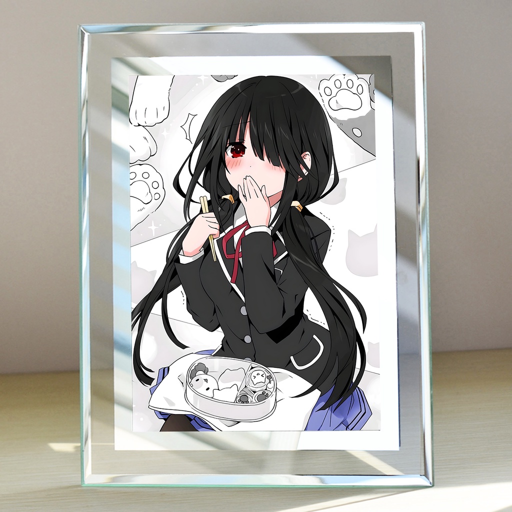 Khung kính để bàn Tokisaki Kurumi (2) Anime Manga Light Novel Date A Live  by 2D Tộc Shop