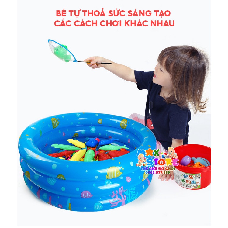 [Hàng Mới Đẹp] Cá Nhựa Cân Đã Bắt Vít Loại To Có Lưỡi Câu Nam Châm Và Cần Câu (Không kèm phao)