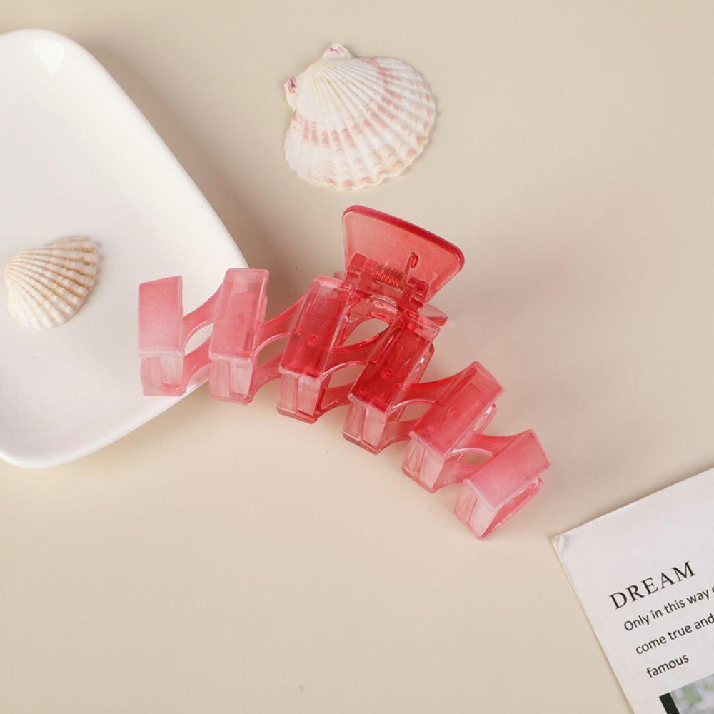 IVORY Kẹp Tóc Đuôi Ngựa Bằng Nhựa Resin Màu Sắc Retro Phong Cách Hàn Quốc