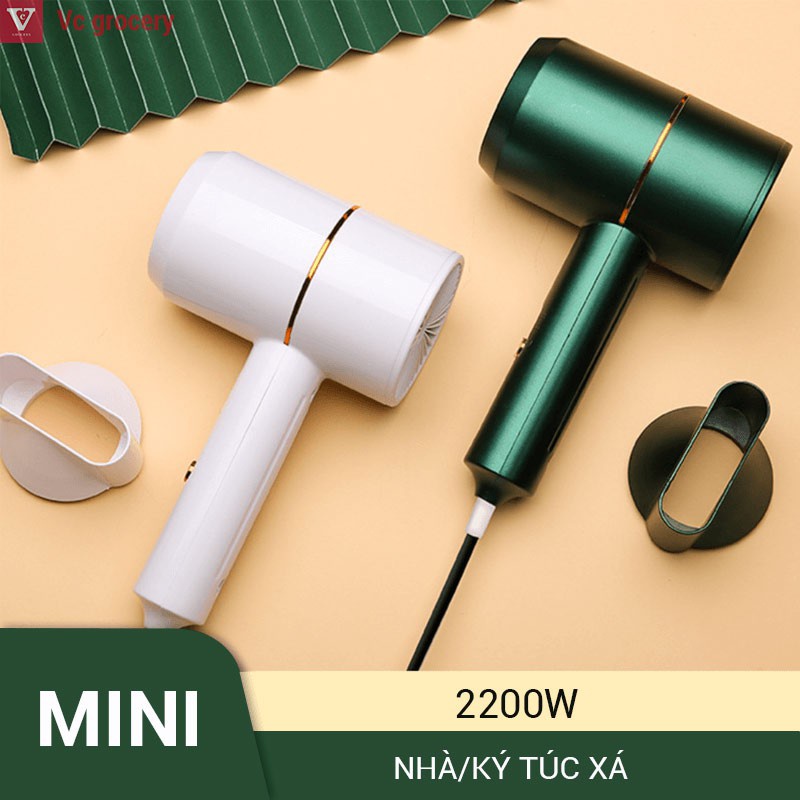 Máy sấy tóc công suất lớn 2 chiều xanh chuẩn salon