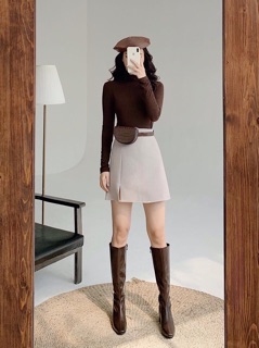 Boot đùi da thật 6P