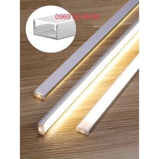 Thanh nhôm U định hình U16-7mm đã gồm Led 16w/m 12v, Dạng U nổi, Dùng theo bộ đổi nguồn 12V. Bảo hành 1 năm