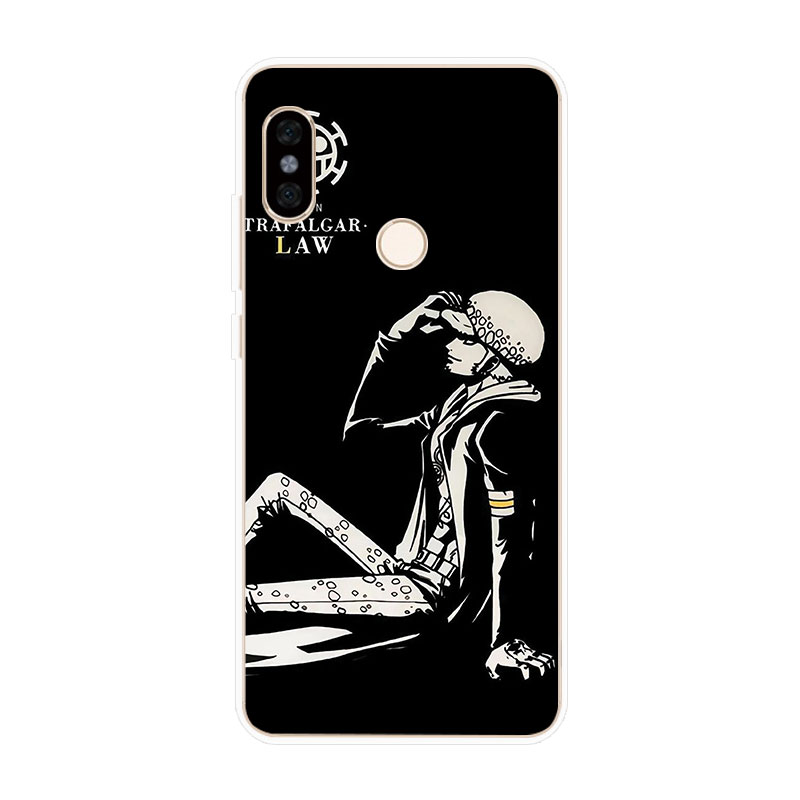 Ốp lưng TPU mềm Xiaomi Redmi Note 4 4X 5A Prime 5 6 Pro One Piece Black hoa văn